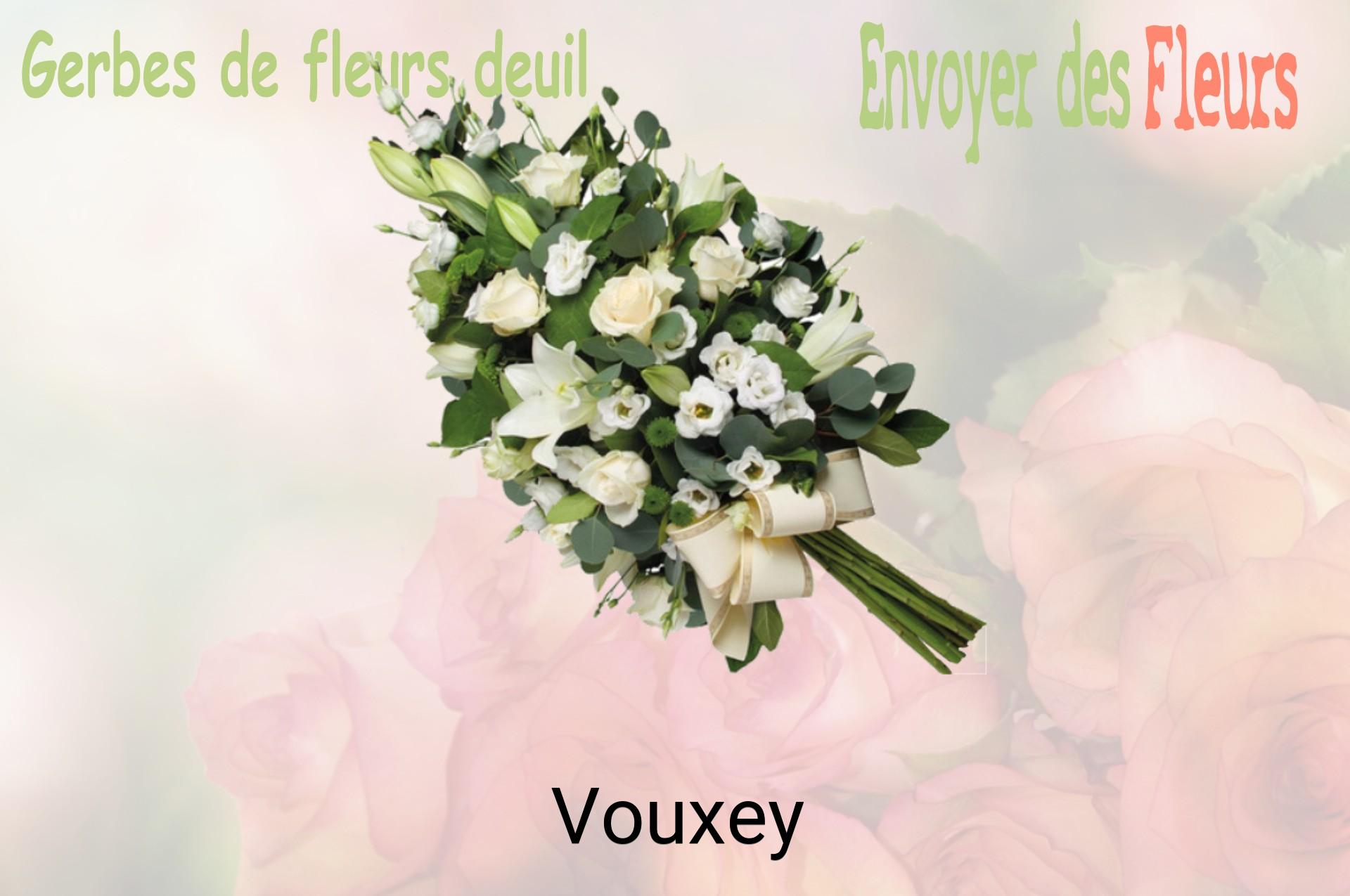 Gerbe de fleurs de deuil livrée à Vouxey